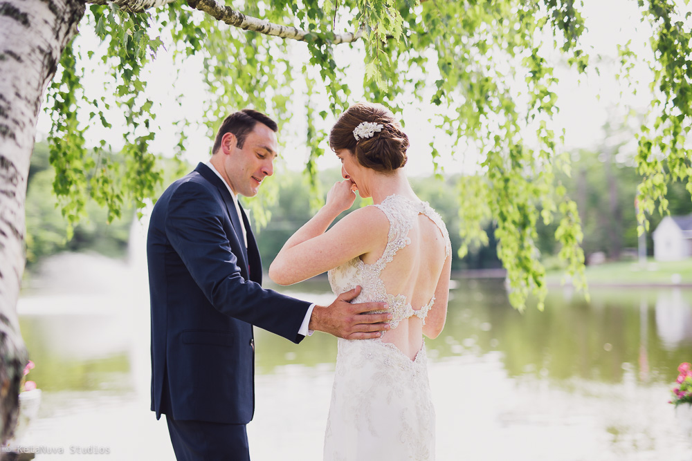 Perona Farms wedding - outdoor pictures from the First Look